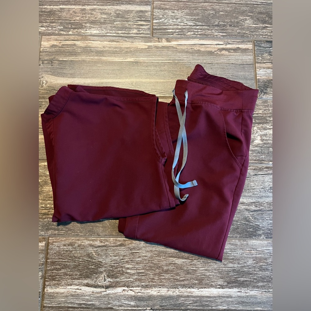 Burgundy Figs- Rafaela top and joggers Small/petite